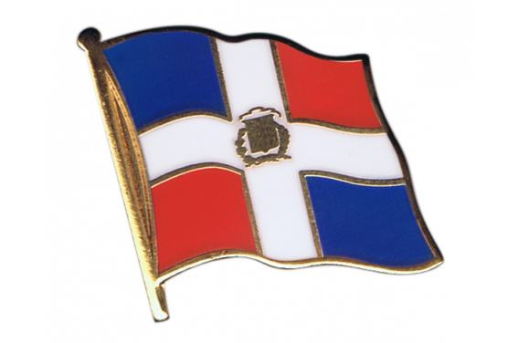 Pin's (épinglette) Drapeau République dominicaine - 2 x 2 cm - maison-des- drapeaux.com