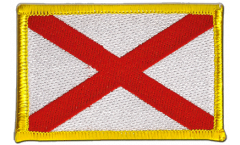 Écusson brodé Royaume-Uni Croix de Saint Patrick - 8 x 6 cm