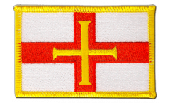 Écusson brodé Royaume-Uni Guernsey - 8 x 6 cm