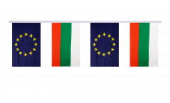 Guirlande d'amitié Bulgarie - Union européenne UE - 15 x 22 cm