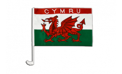 Drapeau de voiture Pays de Galles CYMRU - 30 x 40 cm