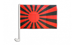 Drapeau de voiture supporteur rouge noir - 30 x 40 cm
