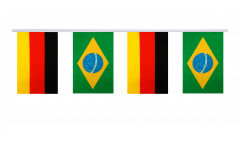 Guirlande d'amitié Allemagne - Brésil - 15 x 22 cm