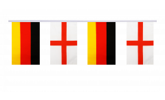 Guirlande d'amitié Allemagne - Angleterre St. George - 15 x 22 cm