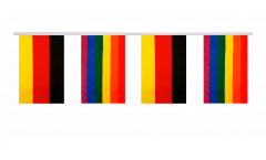 Guirlande d'amitié Allemagne - Arc en ciel - 15 x 22 cm