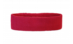 Bandeau de transpiration Unicolore Rouge - 6 x 21 cm