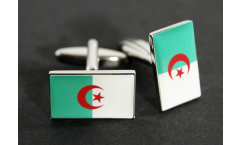 Boutons de Manchette drapeau Algerie - 18 x 12 mm