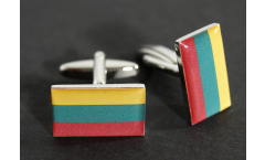 Boutons de Manchette drapeau Lituanie - 18 x 12 mm