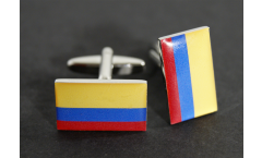 Boutons de Manchette drapeau Colombie - 18 x 12 mm