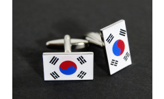 Boutons de Manchette drapeau Corée du Sud - 18 x 12 mm
