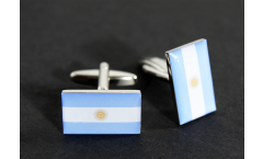 Boutons de Manchette drapeau Argentine - 18 x 12 mm