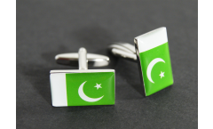 Boutons de Manchette drapeau Pakistan - 18 x 12 mm