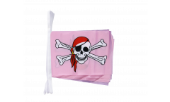 Guirlande Pirate rose - 15 x 22 cm