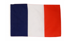 Drapeau France libre 1940-43 - Croix de Lorraine avec ourlet - maison-des- drapeaux.com