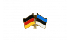 Pin's épinglette de l'amitié Allemagne - Estonie - 22 mm