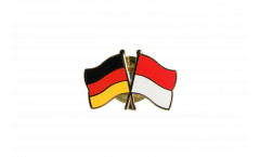 Pin's épinglette de l'amitié Allemagne - Indonésie - 22 mm