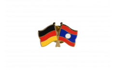 Pin's épinglette de l'amitié Allemagne - Laos - 22 mm