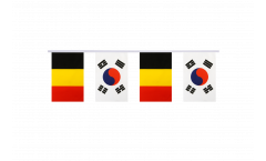 Guirlande d'amitié Belgique - Corée du Sud - 15 x 22 cm