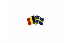 Pin's épinglette de l'amitié Belgique - Suède - 22 mm
