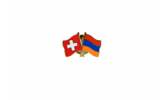 Pin's épinglette de l'amitié Suisse - Armenie - 22 mm