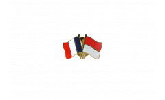 Pin's épinglette de l'amitié France - Monaco - 22 mm