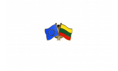 Pin's épinglette de l'amitié Europe - Lituanie - 22 mm