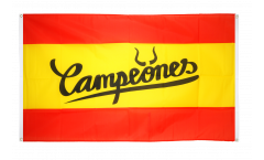 Drapeau de balcon supporteur Espagne Campeones - 90 x 150 cm