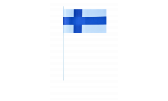 Drapeau en papier Finlande - 12 x 24 cm