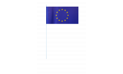Drapeau en papier Union européenne UE - 12 x 24 cm