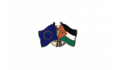 Pin's épinglette de l'amitié Europe - Jordanie - 22 mm