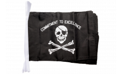 Guirlande Pirate Commitment to excellence - 30 x 45 cm