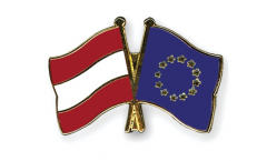 Pin's épinglette de l'amitié Autriche - Union européenne UE - 22 mm