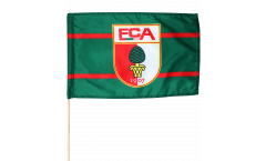 Drapeau FC Augsburg sur hampe - 60 x 80 cm
