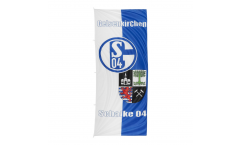 Drapeau FC Schalke 04 GE-Schalke recycelt - 150 x 400 cm