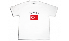 Tee Shirt / T-Shirt Turquie, blanc, Taille M, Round-T