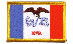 Écusson brodé USA US Iowa - 8 x 6 cm