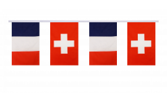 Guirlande d'amitié France - Suisse - 15 x 22 cm