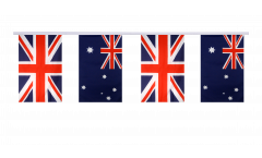 Guirlande d'amitié Royaume-Uni - Australie - 15 x 22 cm
