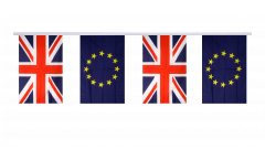 Guirlande d'amitié Royaume-Uni - Union européenne UE - 15 x 22 cm