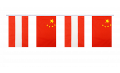 Guirlande d'amitié Autriche - Chine - 15 x 22 cm