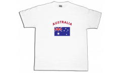 Tee Shirt / T-Shirt Australie, blanc, Taille XL, Round-T