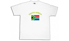 Tee Shirt / T-Shirt Afrique du Sud, blanc, Taille XXL, Round-T