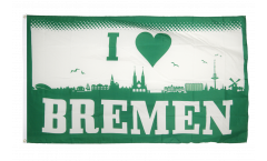 Drapeau supporteur I Love Bremen