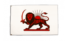 Drapeau Iran Lion rouge