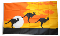 Drapeau Paysage de kangourou