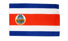 Drapeau Costa Rica avec ourlet