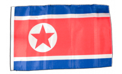 Drapeau Corée du Nord avec ourlet