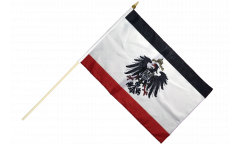 Drapeau Allemagne Empire Allemand 1871-1918 sur hampe