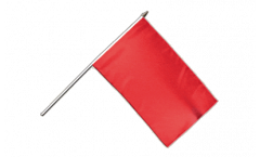 Drapeau Unicolore Rouge sur hampe