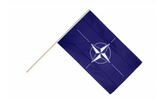 Drapeau OTAN sur hampe